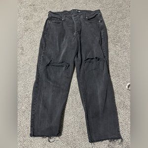 SOLD Sz 18 high rise ripped black jeans NWOT
